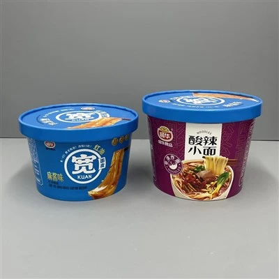 뚜껑이있는 32oz 종이 국수 용기